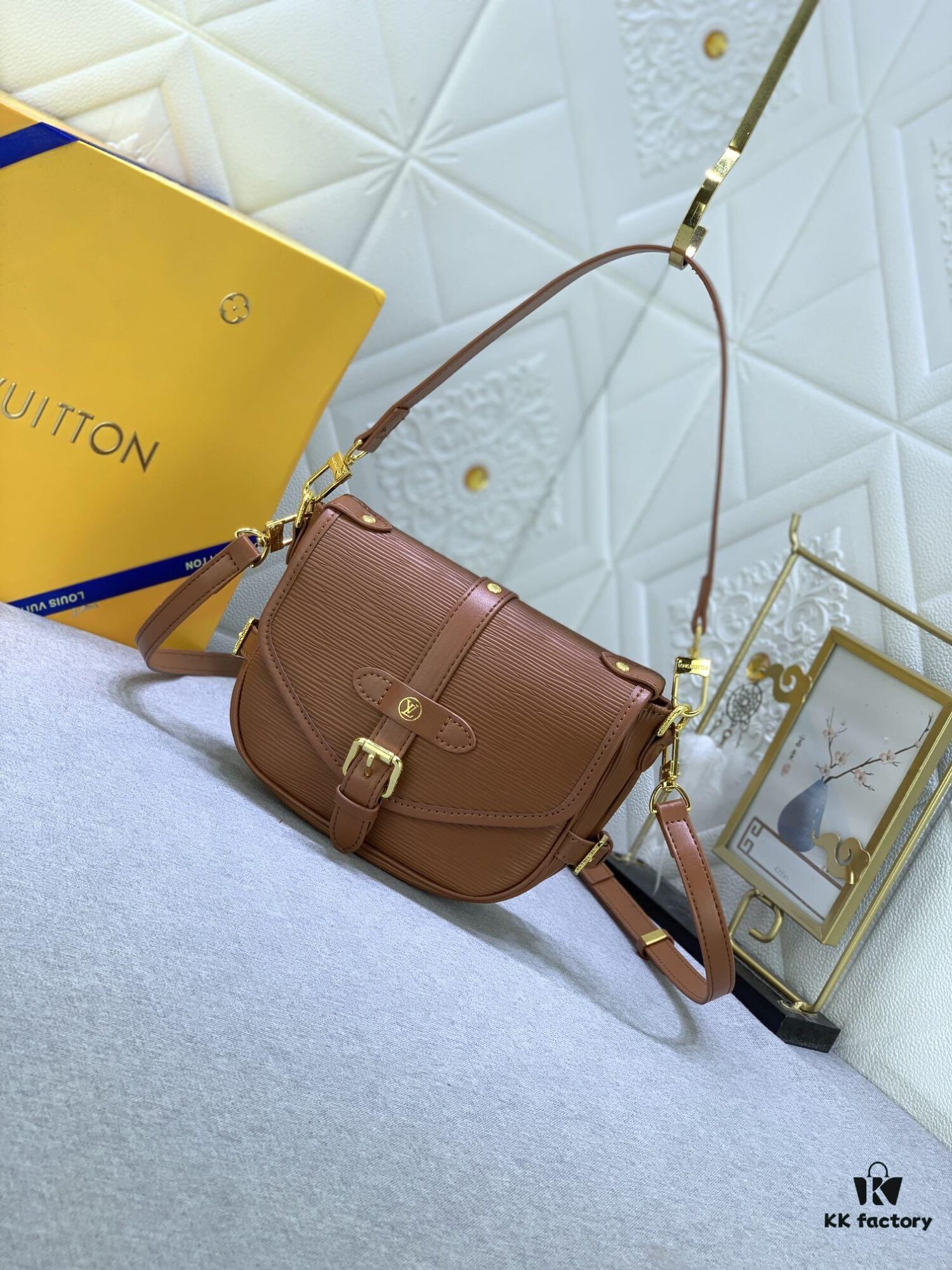 69306a636e68136f4d9a4f20 Upgraded Original M23469 Black M46740 Saumur BB Bag in New Epi Leather