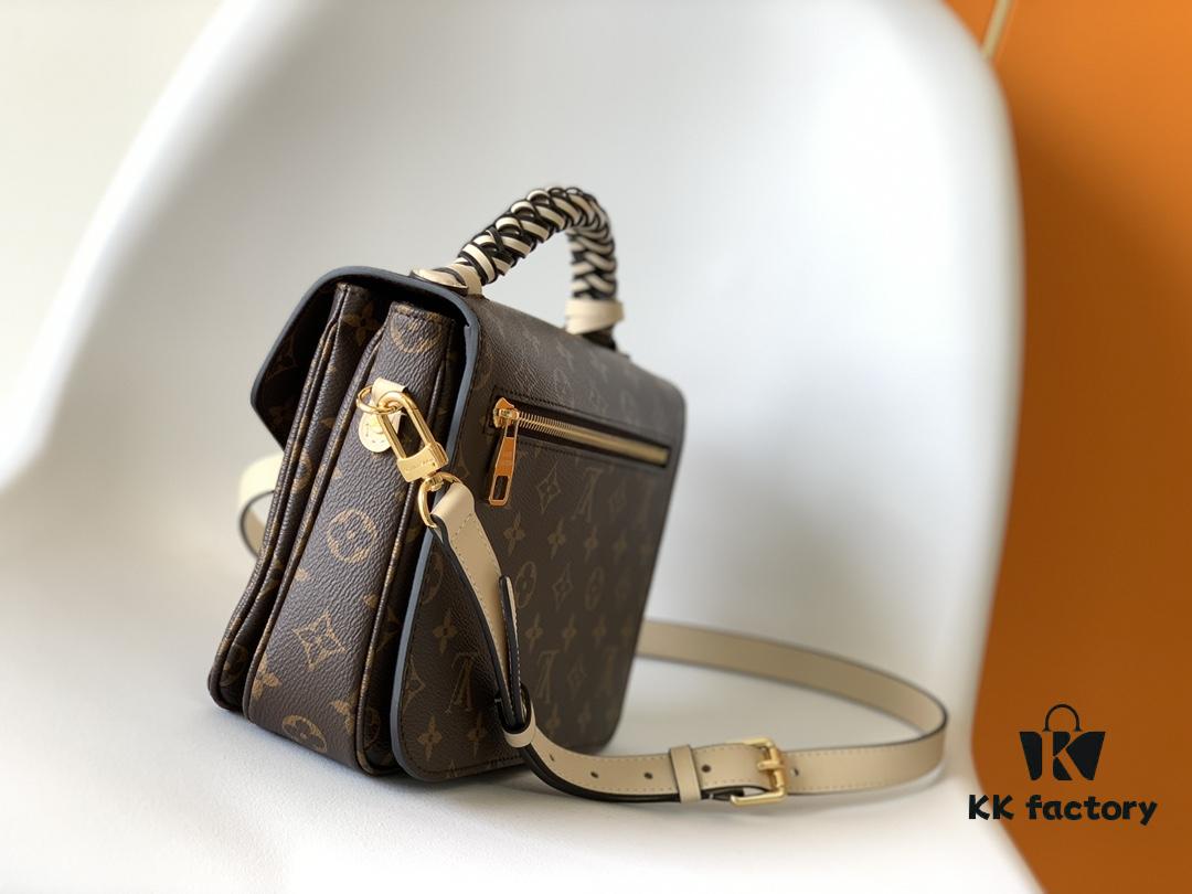 69306a7c6e68136f4d9a4f53 Top Quality Original Pochette Metis Handbag M44668 Burgundy M45152 White M43984 Orange Messenger Bag