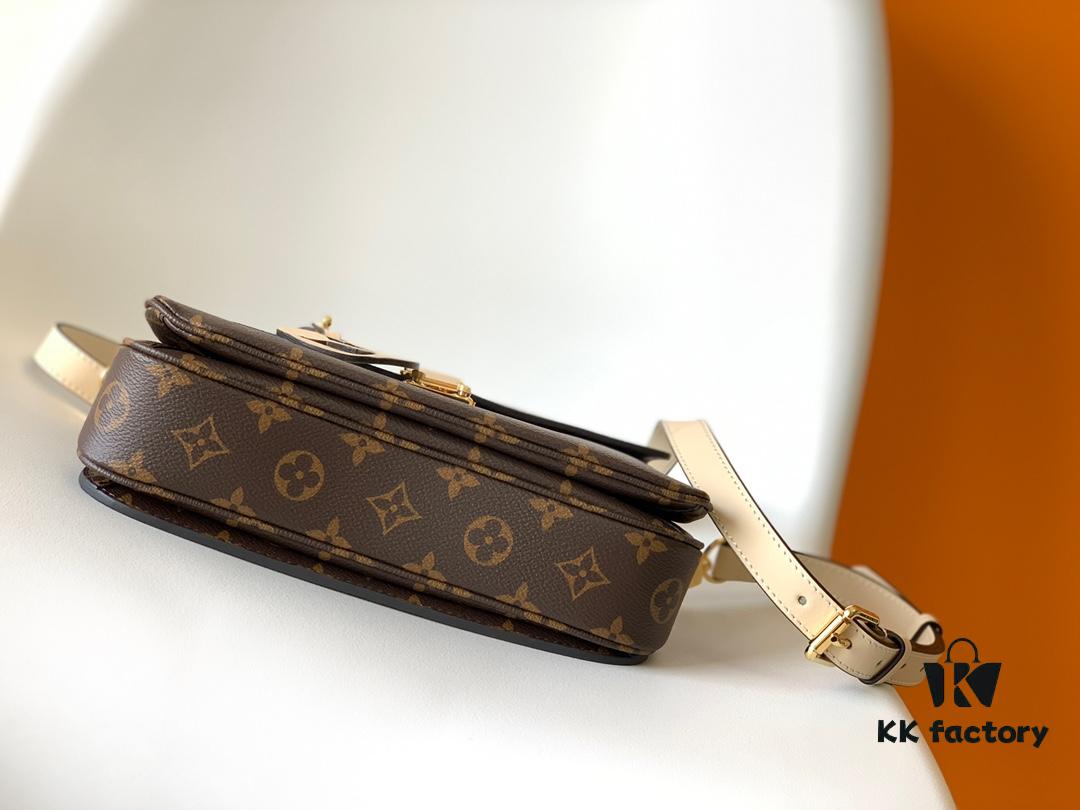 69306a7c6e68136f4d9a4f56 Top Quality Original Pochette Metis Handbag M44668 Burgundy M45152 White M43984 Orange Messenger Bag