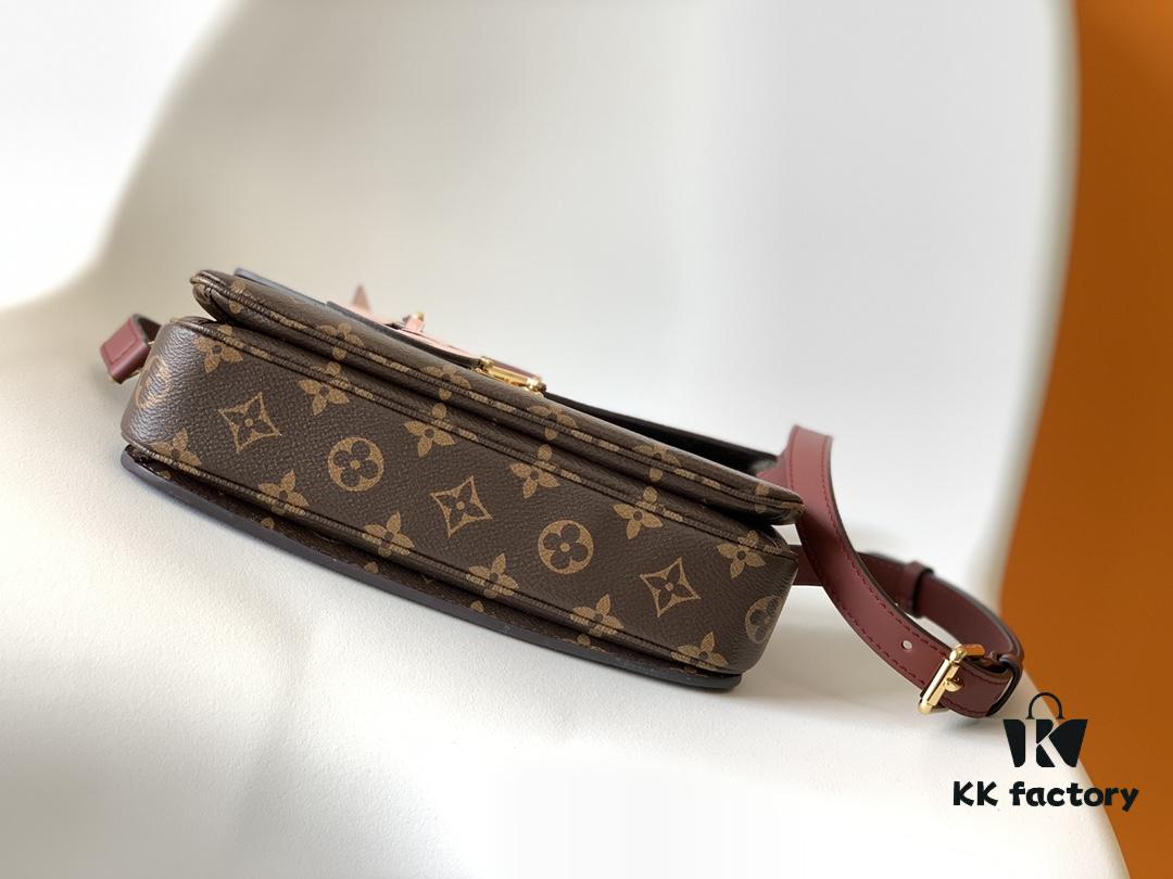 Top Quality Original POCHETTE METIS Handbag M44668 Burgundy M45152 White M43984 Orange Messenger Bag