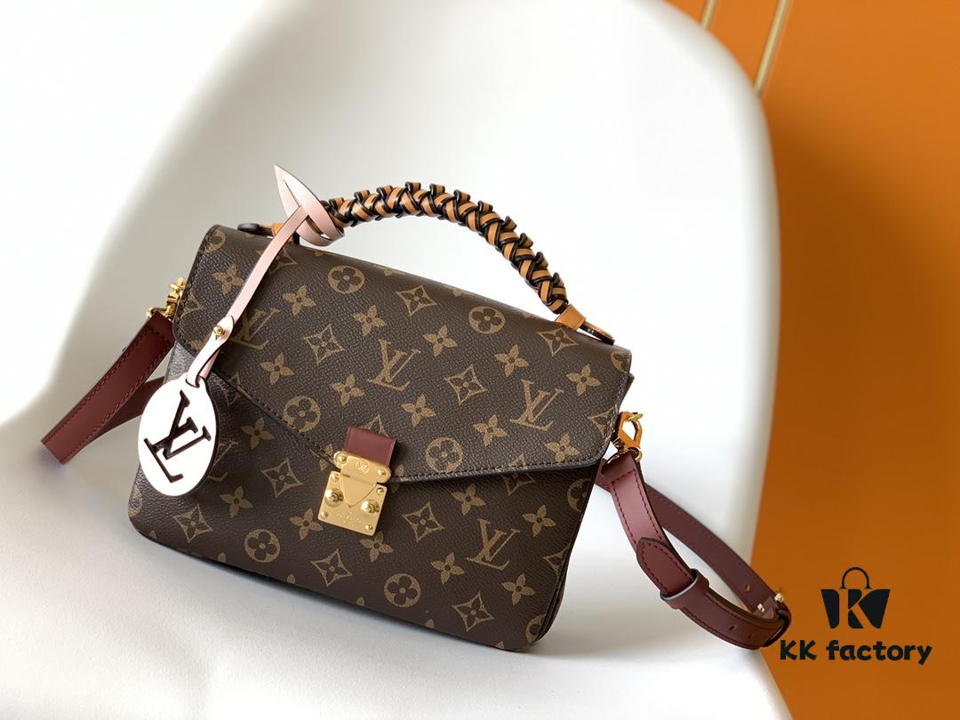 Top Quality Original POCHETTE METIS Handbag M44668 Burgundy M45152 White M43984 Orange Messenger Bag