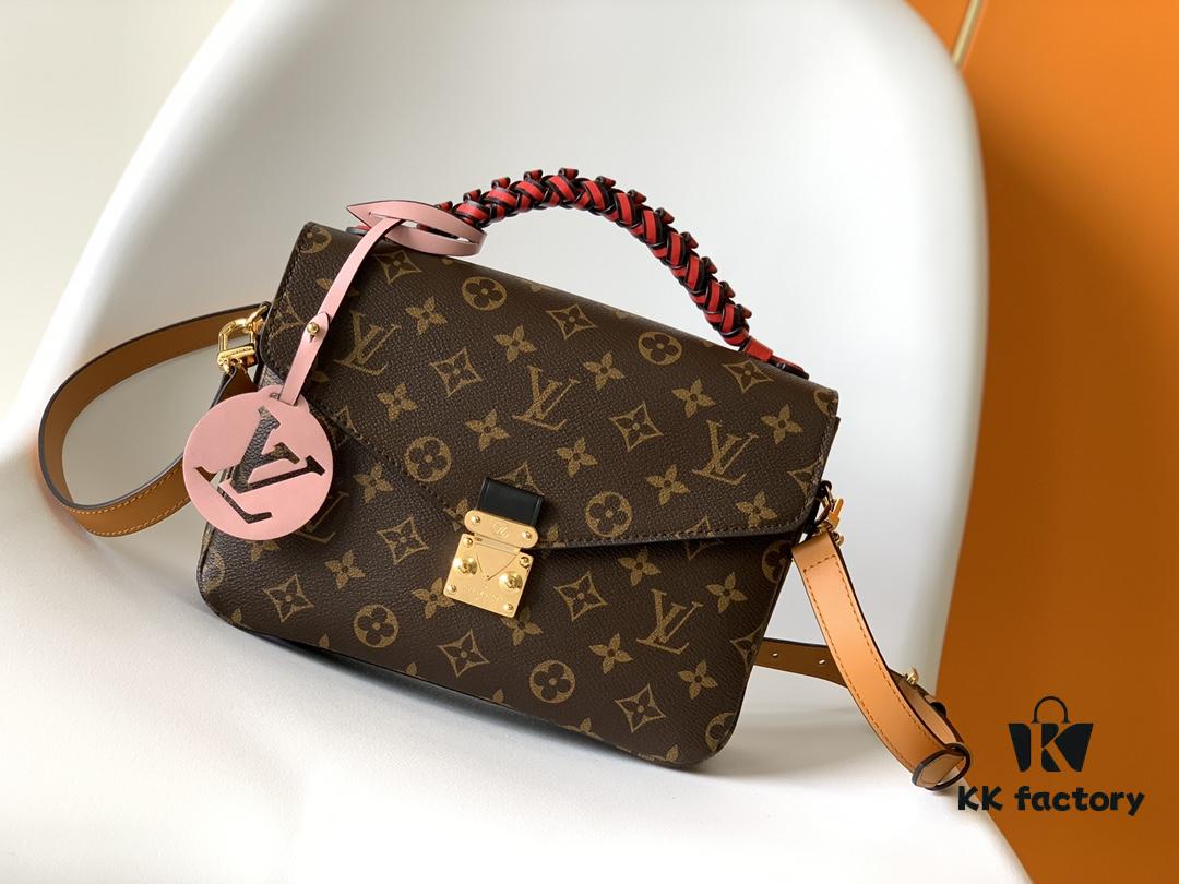 69306a836e68136f4d9a4f65 Top Quality Original Pochette Metis Handbag M44668 Burgundy M45152 White M43984 Orange Messenger Bag