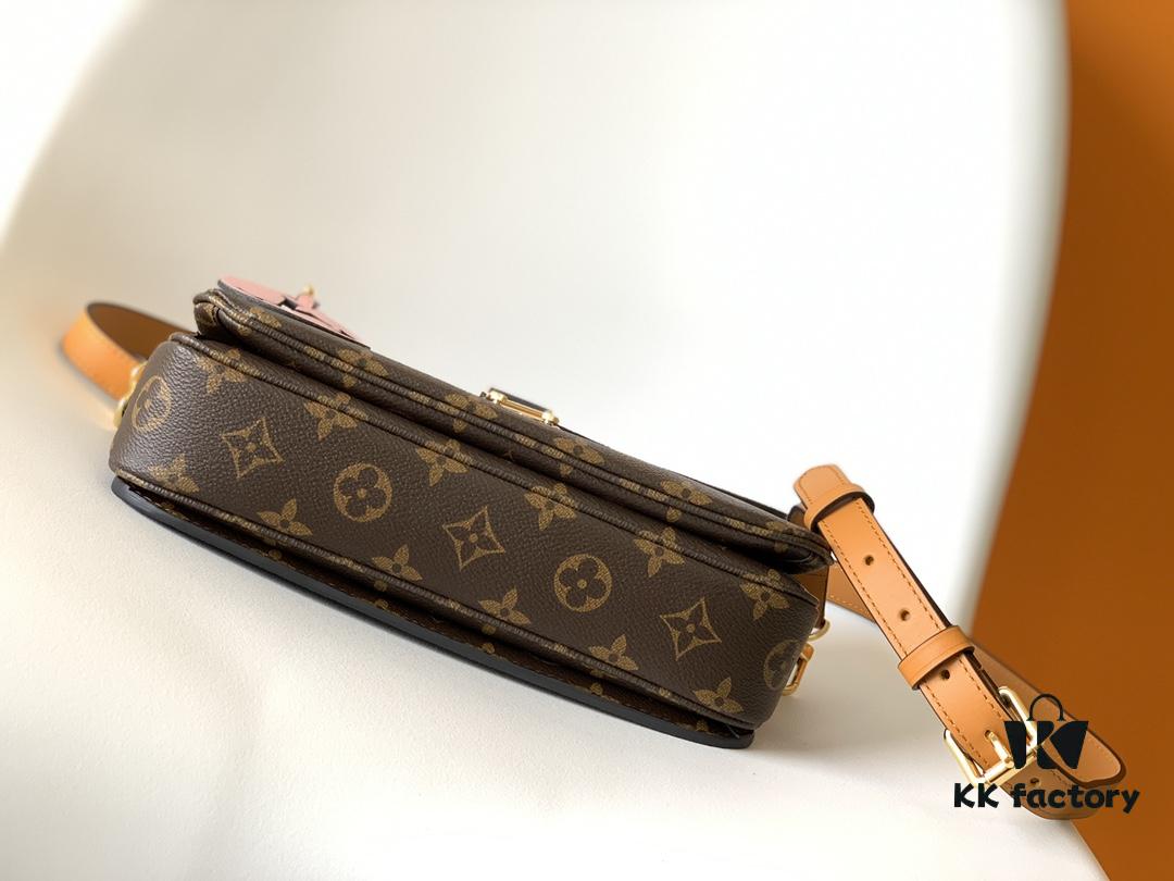 69306a856e68136f4d9a4f69 Top Quality Original Pochette Metis Handbag M44668 Burgundy M45152 White M43984 Orange Messenger Bag