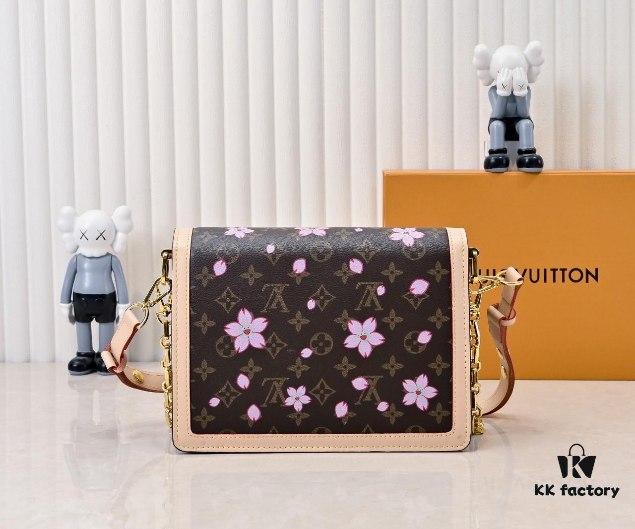 69306aa26e68136f4d9a4fa4 Murakami Pink Cherry Blossom Daphne Upgrade 💥 Louis Vuitton Spring 2025 Collection Messenger Bag M43599 / 44391 / 44580 Latest Version Métis Mini Handbag