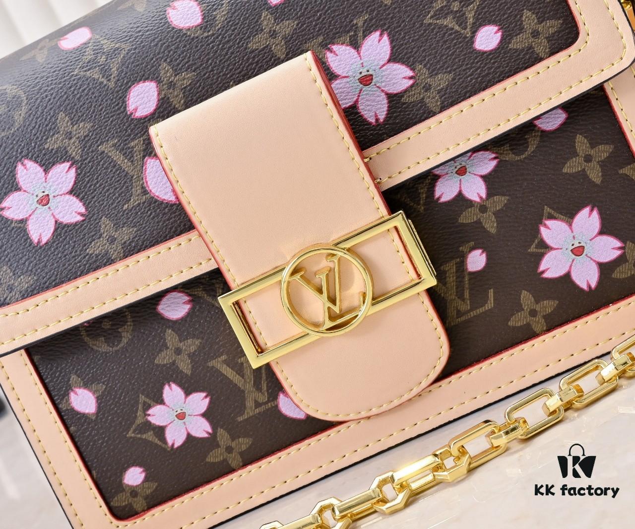 69306aa56e68136f4d9a4fa8 Murakami Pink Cherry Blossom Daphne Upgrade 💥 Louis Vuitton Spring 2025 Collection Messenger Bag M43599 / 44391 / 44580 Latest Version Métis Mini Handbag