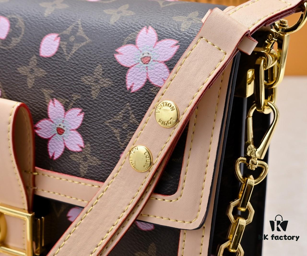 69306aa66e68136f4d9a4faa Murakami Pink Cherry Blossom Daphne Upgrade 💥 Louis Vuitton Spring 2025 Collection Messenger Bag M43599 / 44391 / 44580 Latest Version Métis Mini Handbag