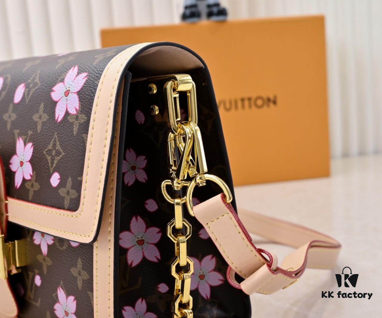 69306aa76e68136f4d9a4fae Murakami Pink Cherry Blossom Daphne Upgrade 💥 Louis Vuitton Spring 2025 Collection Messenger Bag M43599 / 44391 / 44580 Latest Version Métis Mini Handbag