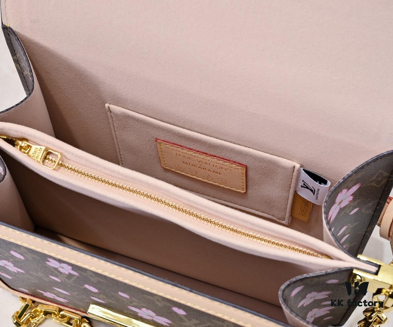 69306aa86e68136f4d9a4fb1 Murakami Pink Cherry Blossom Daphne Upgrade 💥 Louis Vuitton Spring 2025 Collection Messenger Bag M43599 / 44391 / 44580 Latest Version Métis Mini Handbag