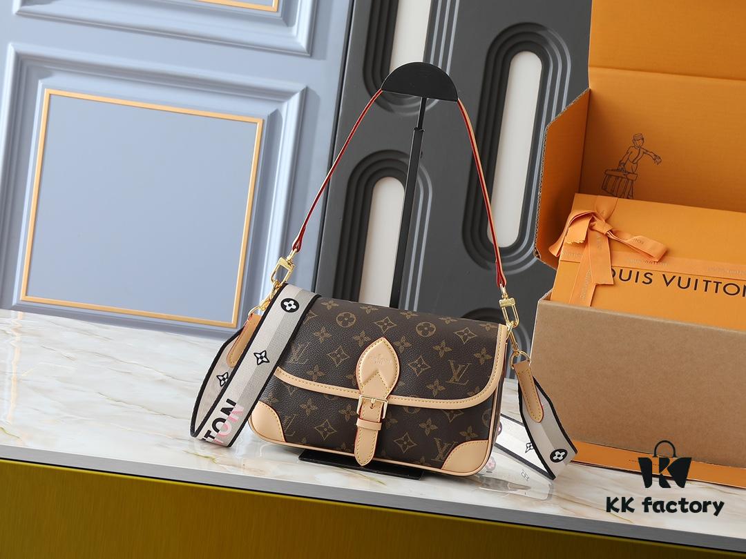 69306ab36e68136f4d9a4fc5 Upgraded Original M46583 M46584 M46386 M46388 M45985 Full Leather Baguette Bag Series New Diane Handbag