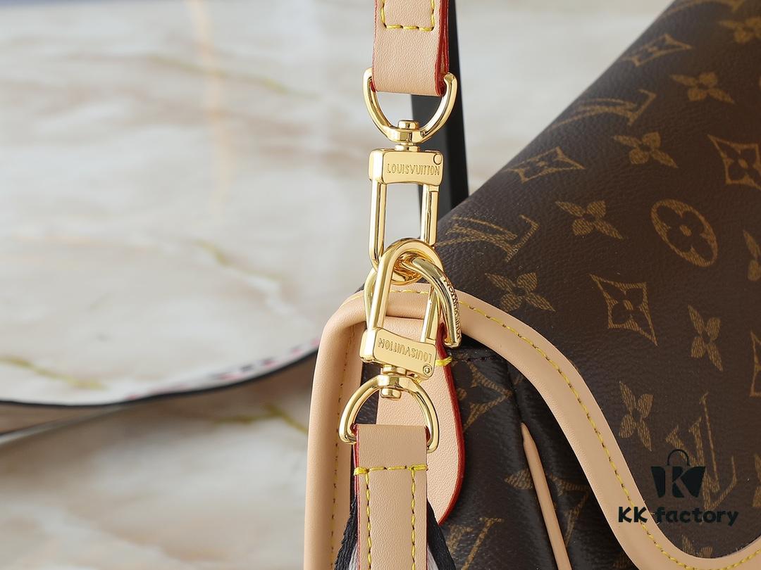 69306ab56e68136f4d9a4fca Upgraded Original M46583 M46584 M46386 M46388 M45985 Full Leather Baguette Bag Series New Diane Handbag