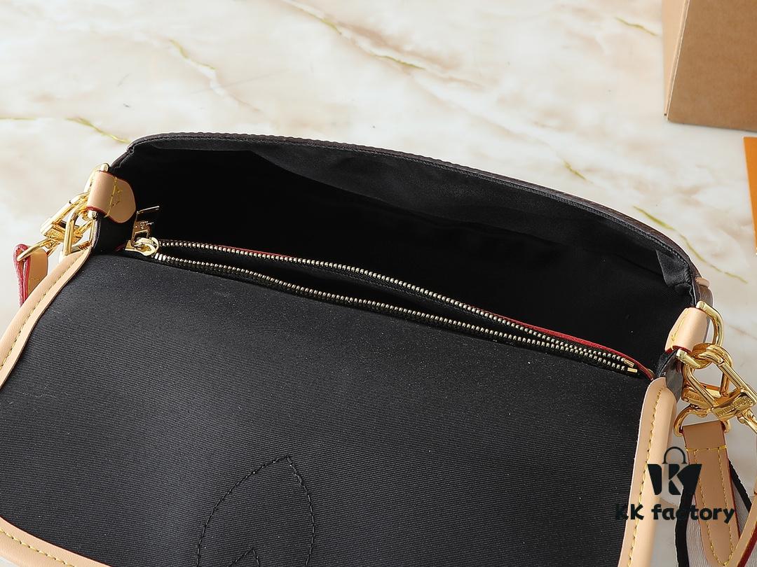 69306ab76e68136f4d9a4fcd Upgraded Original M46583 M46584 M46386 M46388 M45985 Full Leather Baguette Bag Series New Diane Handbag
