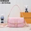 69306b0a6e68136f4d9a5057 Exclusive Real Shot - Upgraded Version ‼️ M46386 Black M46388 White M45985 Full Leather Baguette Bag Series New Diane Handbag