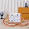 69306b116e68136f4d9a5060 Takashi Murakami White Tricolor Daphne Upgraded Version 💥 Louis Vuitton 2025 Spring Collection Messenger Bag M43599 / 44391 / 44580 Colorway Latest Release Métis
