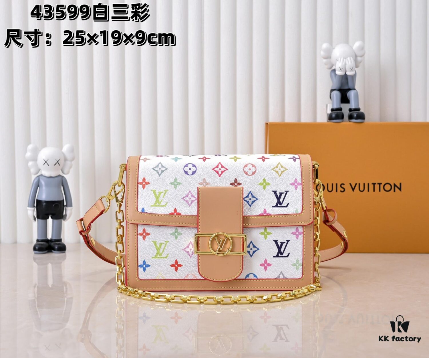 69306b176e68136f4d9a5068 Takashi Murakami White Tricolor Daphne Upgraded Version 💥 Louis Vuitton 2025 Spring Collection Messenger Bag M43599 / 44391 / 44580 Latest Release Métis Mini Handbag