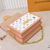 69306b186e68136f4d9a506b Takashi Murakami White Tricolor Daphne Upgraded Version 💥 Louis Vuitton 2025 Spring Collection Messenger Bag M43599 / 44391 / 44580 Latest Release Métis Mini Handbag