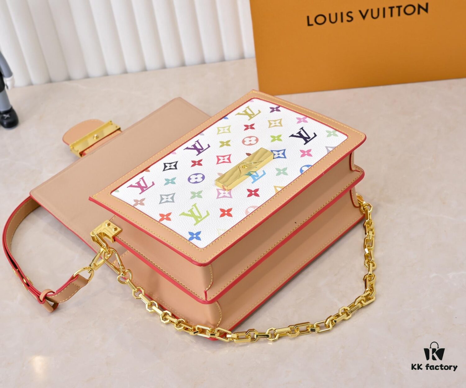 69306b186e68136f4d9a506b Takashi Murakami White Tricolor Daphne Upgraded Version 💥 Louis Vuitton 2025 Spring Collection Messenger Bag M43599 / 44391 / 44580 Latest Release Métis Mini Handbag