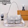 69306b466e68136f4d9a50b0 Exclusive Real Shot - Upgraded Version ‼️ M46386 Black M46388 White M45985 Full Leather Baguette Bag Series New Diane Handbag