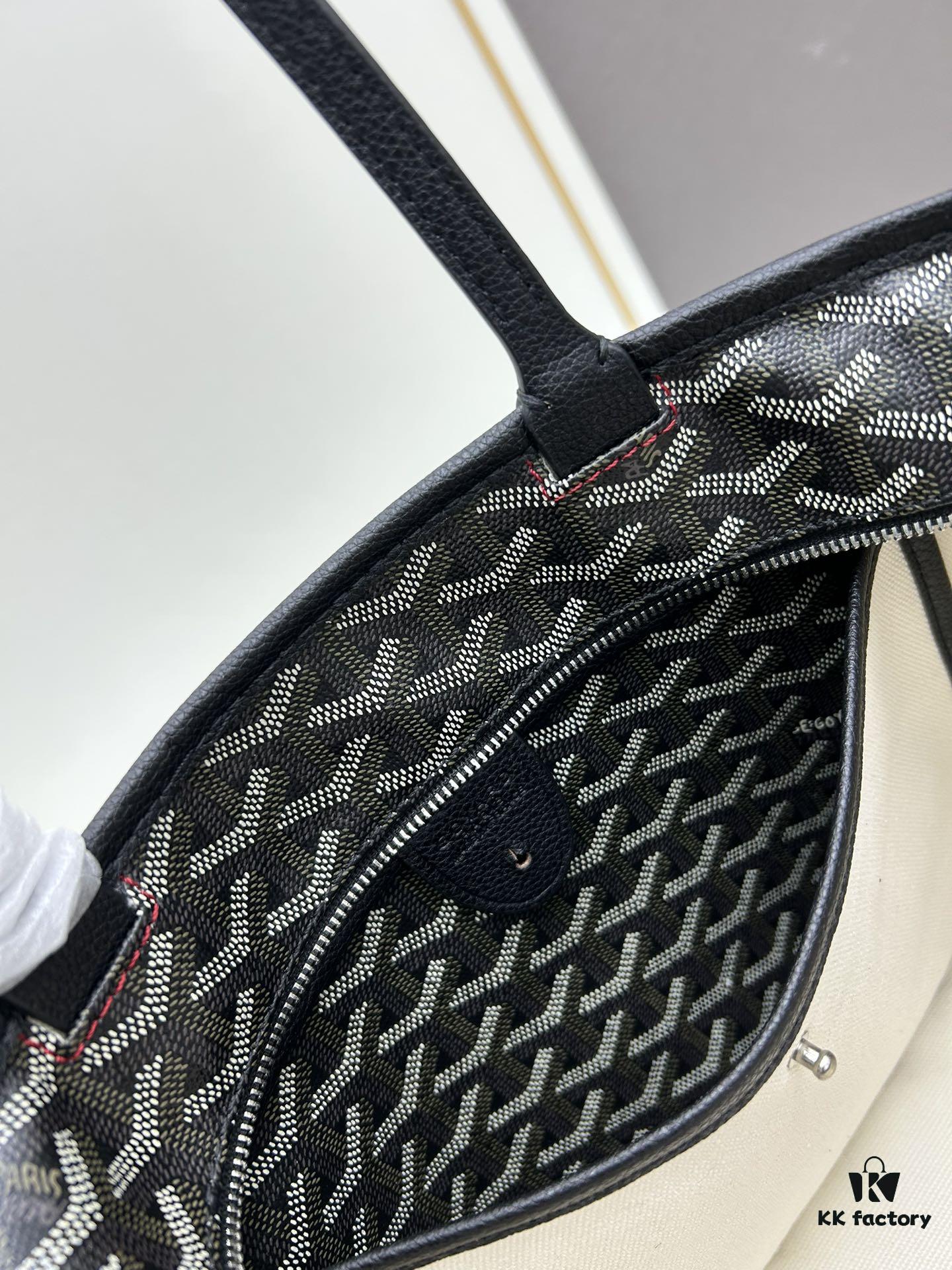 69306bc96e68136f4d9a5172 Small Artois Small Bag (Zippered Tote) is a tribute to the iconic Saint Louis Bag, featuring a structured design with enhanced security and privacy thanks to leather corner guards and a zip closure. It also includes a removable inner pouch for organizing your belongings. The Artois Small Bag has longer handles than the Saint Louis Small Bag, making it easier to carry.