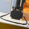 69306bd96e68136f4d9a518b Authentic Top-Grade Black Monogram Diamond Quilted Louis Vuitton 2023 Pre-Fall Collection M20468 M45675 M45673 M10079 M11131 M47164 with Dynamic Chip