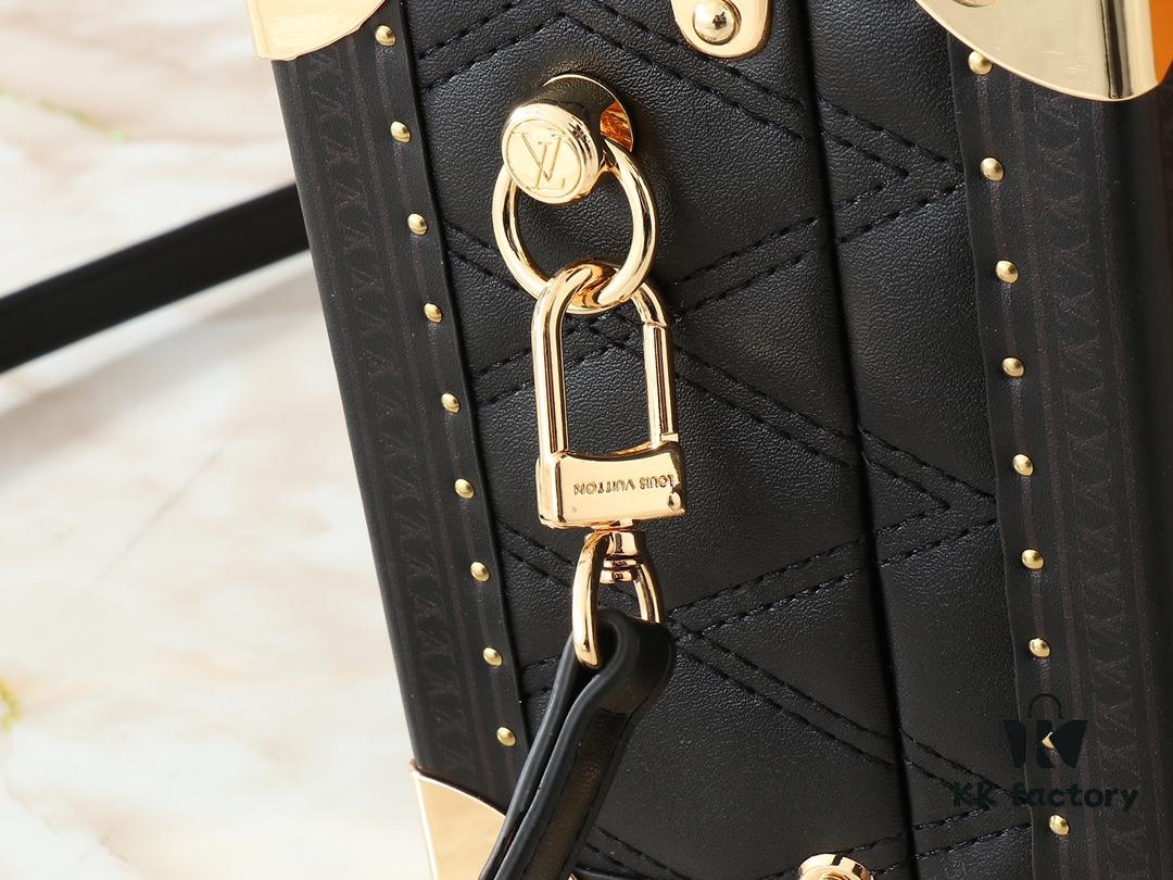 69306bde6e68136f4d9a5194 Authentic Top-Grade Black Monogram Diamond Quilted Louis Vuitton 2023 Pre-Fall Collection M20468 M45675 M45673 M10079 M11131 M47164 with Dynamic Chip