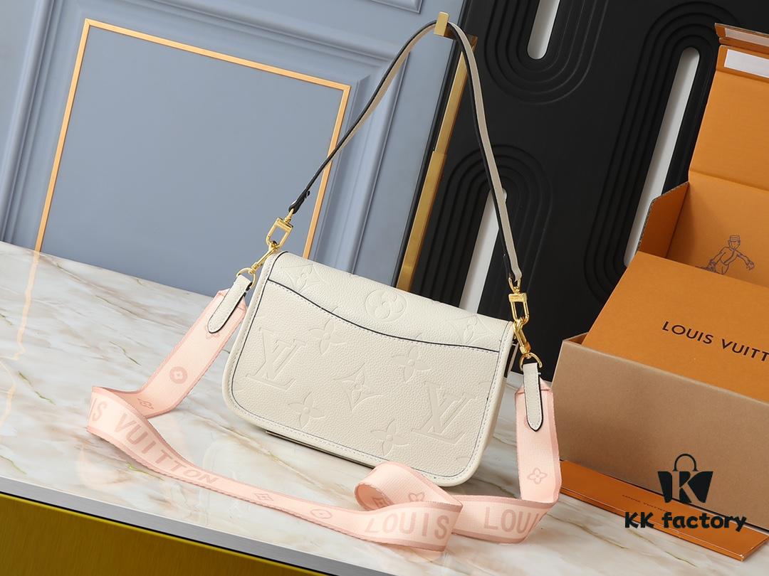 69306c126e68136f4d9a51fb Upgraded Original M46583 M46584 M46386 M46388 M45985 Full Leather Baguette Bag Series New Diane Handbag