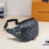 69306c676e68136f4d9a52b5 Exclusive Real Shot - Upgraded Version ‼️ Genuine Leather 🔥 Original Hardware with Full Steel Zipper Pulls 🐂 NEW WAVE Belt Bag M44812 Black White 🎏