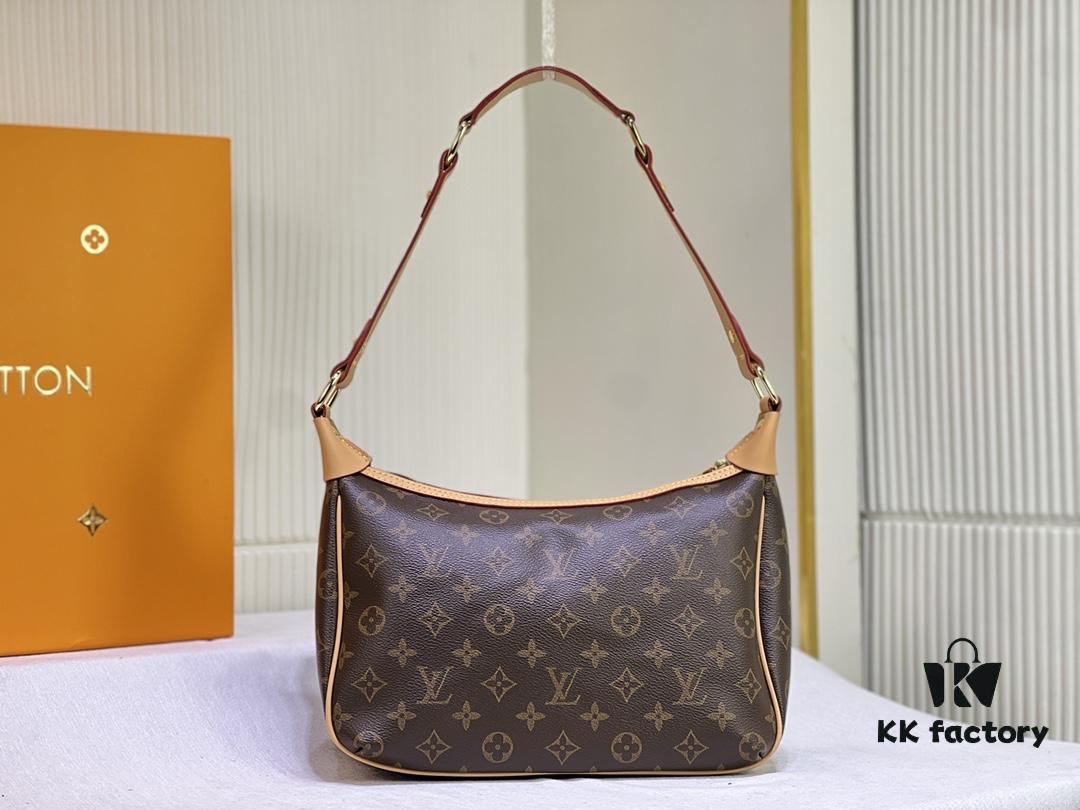 M40077 M90955 Vintage Louis Vuitton Tikal GM - Gold Studs (Small Gold Beans) Classic Coffee Pattern