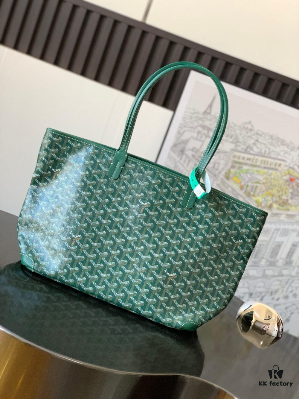 69306c956e68136f4d9a5310 Small Artois Small Bag (Zippered Tote) - A structured tribute to the iconic Saint Louis bag, featuring enhanced security and privacy with leather corners and zip closure