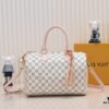 69306cdc6e68136f4d9a539d Exclusive Real Shot - Upgraded Version‼️ Model 40391 White Checkered with Pink Leather Trim and Yellow Leather Fringe