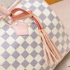 69306cde6e68136f4d9a53a1 Exclusive Real Shot - Upgraded Version‼️ Model 40391 White Checkered with Pink Leather Trim and Yellow Leather Fringe