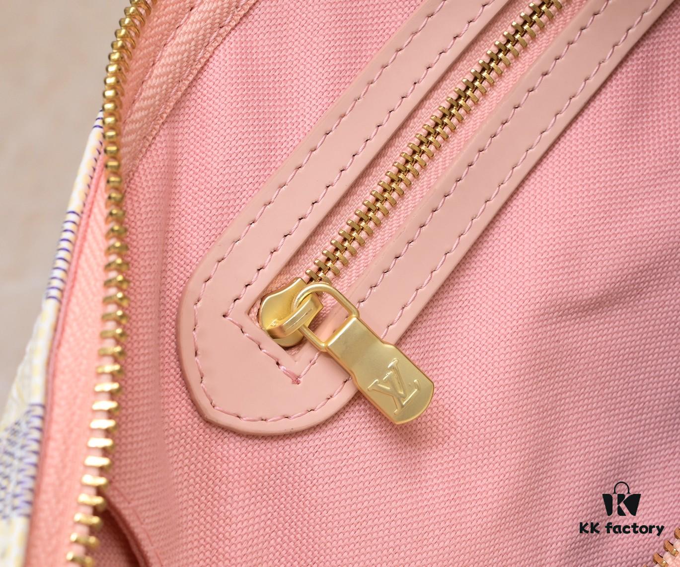 69306cde6e68136f4d9a53a3 Exclusive Real Shot - Upgraded Version‼️ Model 40391 White Checkered with Pink Leather Trim and Yellow Leather Fringe