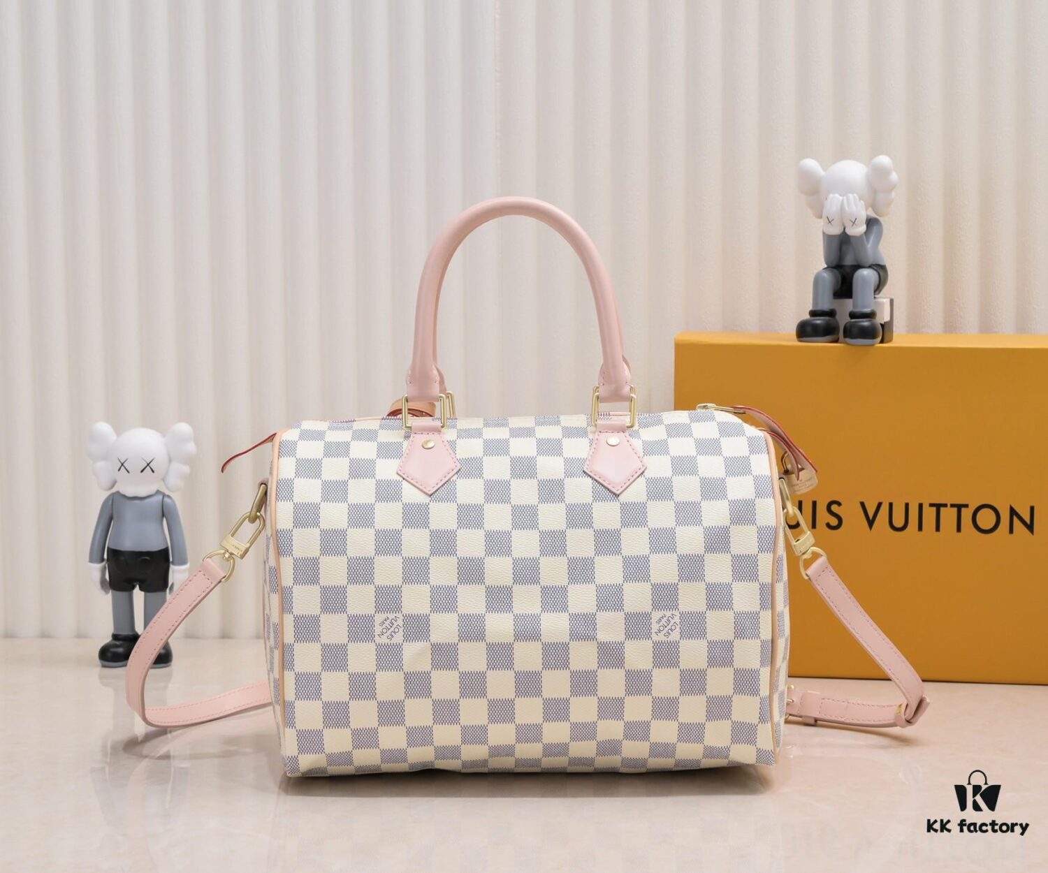69306ce06e68136f4d9a53a7 Exclusive Real Shot - Upgraded Version‼️ Model 40391 White Checkered with Pink Leather Trim and Yellow Leather Fringe