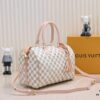 69306ce56e68136f4d9a53b2 Exclusive Real Shot - Upgraded Version‼️ Model 40391 White Checkered with Pink Leather Trim and Yellow Leather Fringe