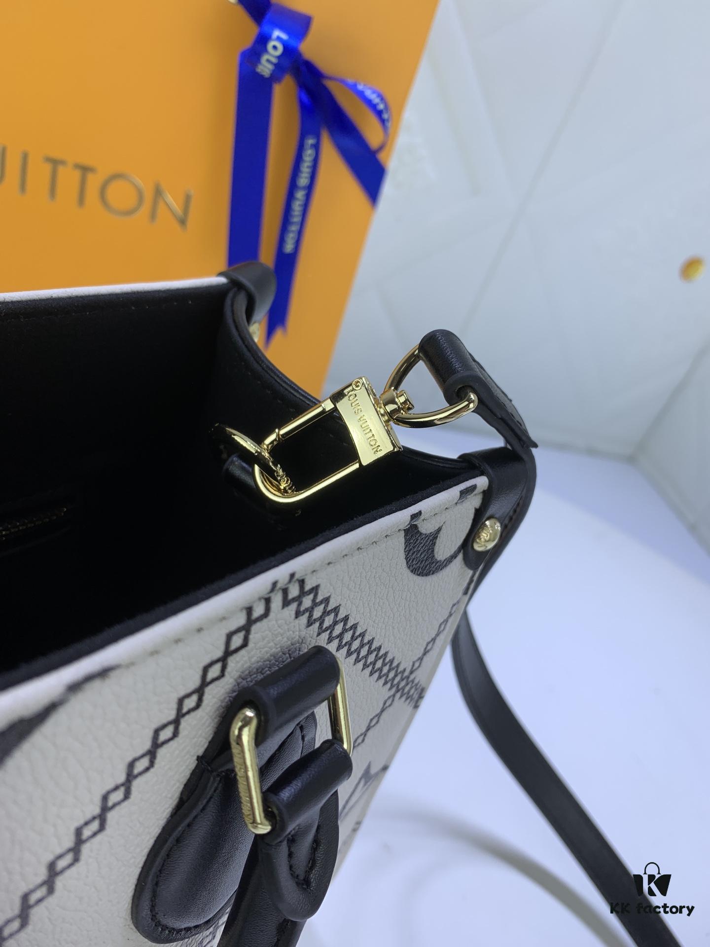 69306d116e68136f4d9a540e Large, Medium, Small Size Upgraded Original Version New Model with Matching Embossing Louis Vuitton OnTheGo Tote Bag