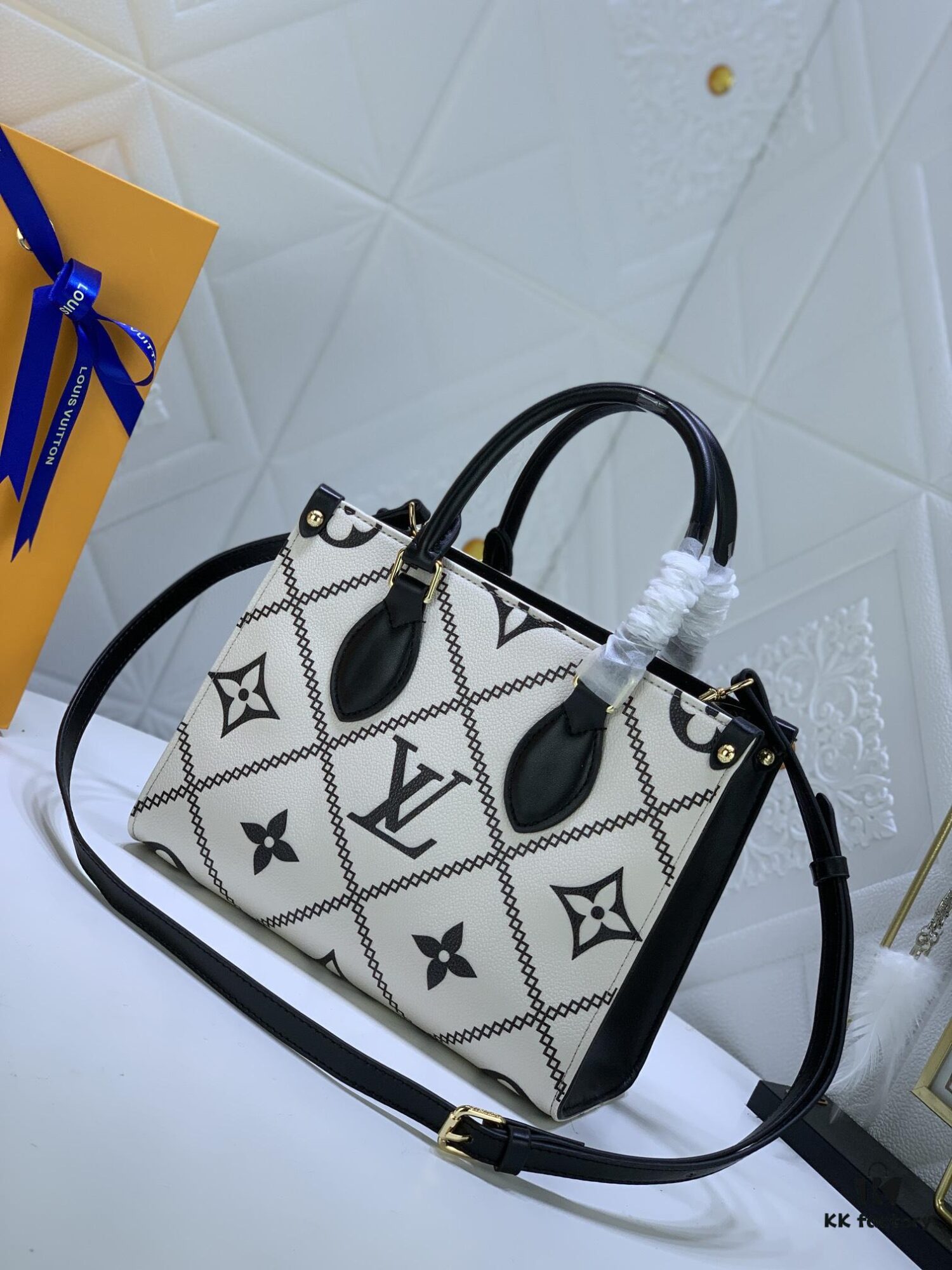 69306d116e68136f4d9a540f Large, Medium, Small Size Upgraded Original Version New Model with Matching Embossing Louis Vuitton OnTheGo Tote Bag