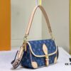 69306d136e68136f4d9a5414 M46386 M45985 Denim Baguette Diane Handbag