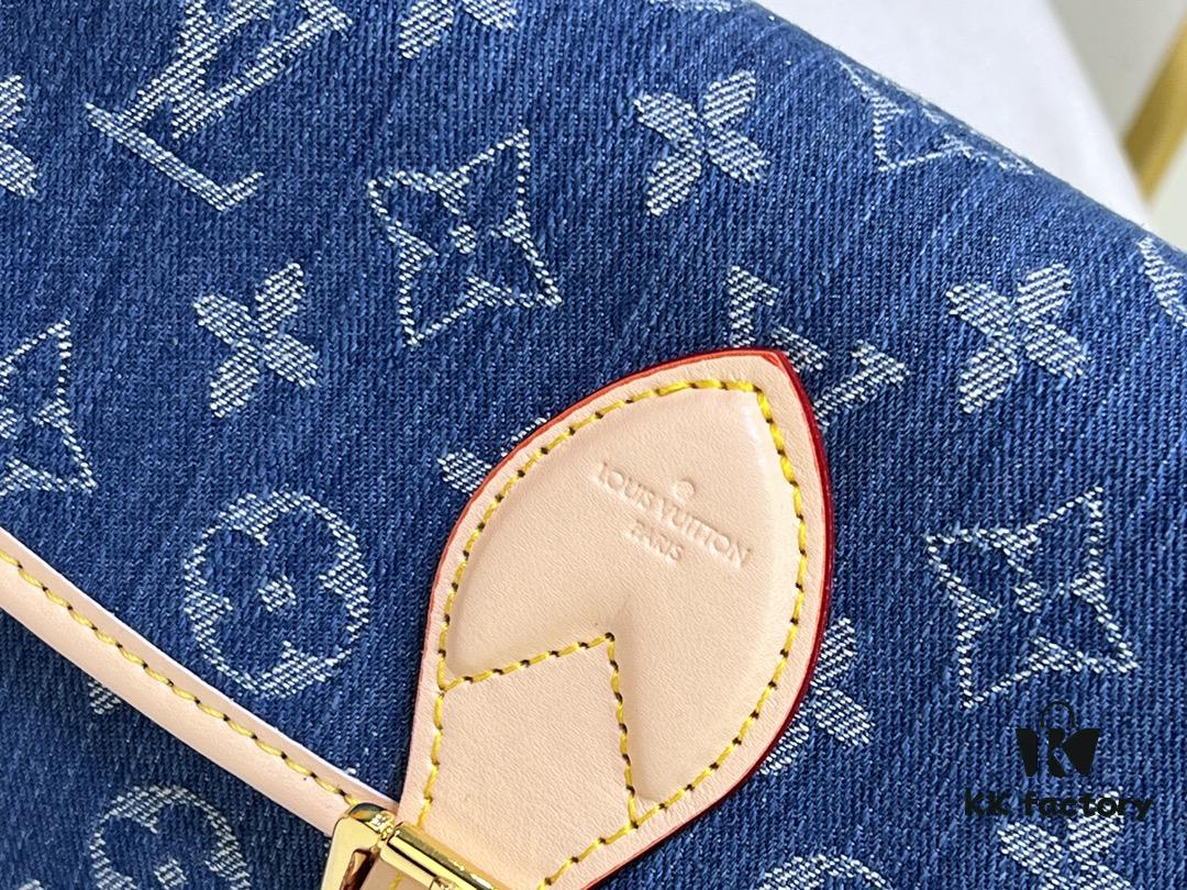 69306d166e68136f4d9a5419 M46386 M45985 Denim Baguette Diane Handbag