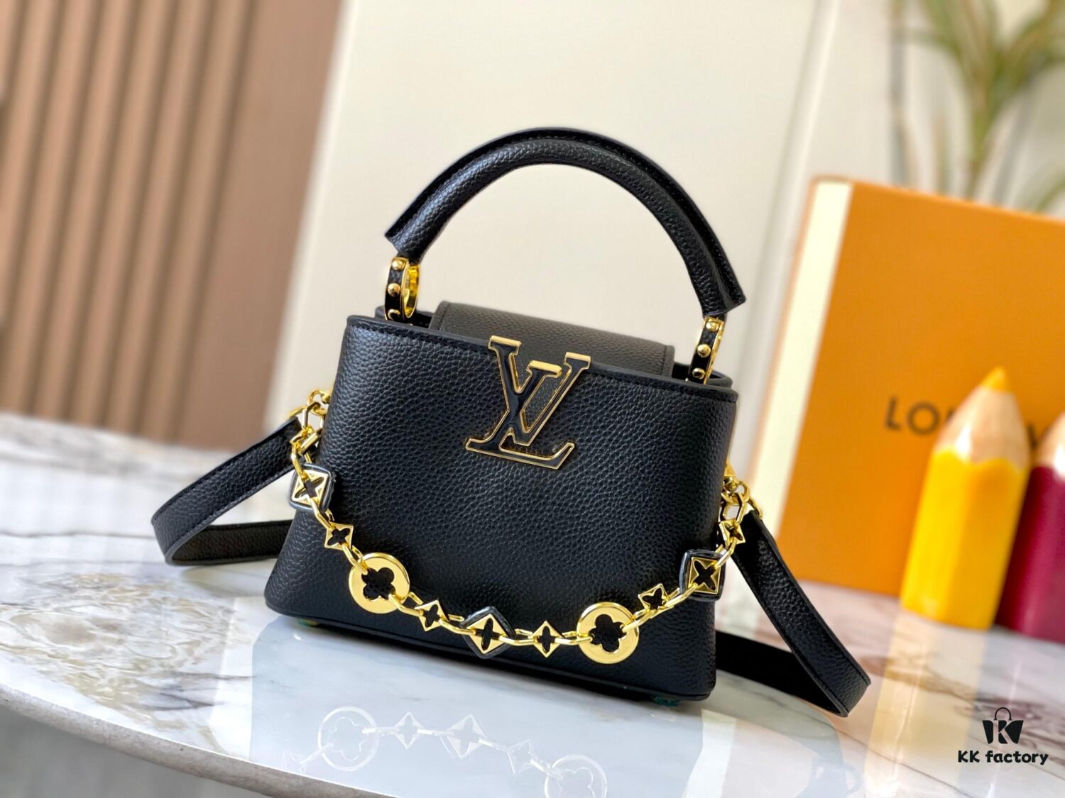Guangzhou Stock Premium Original M14970 Black Capucines Mini Bag