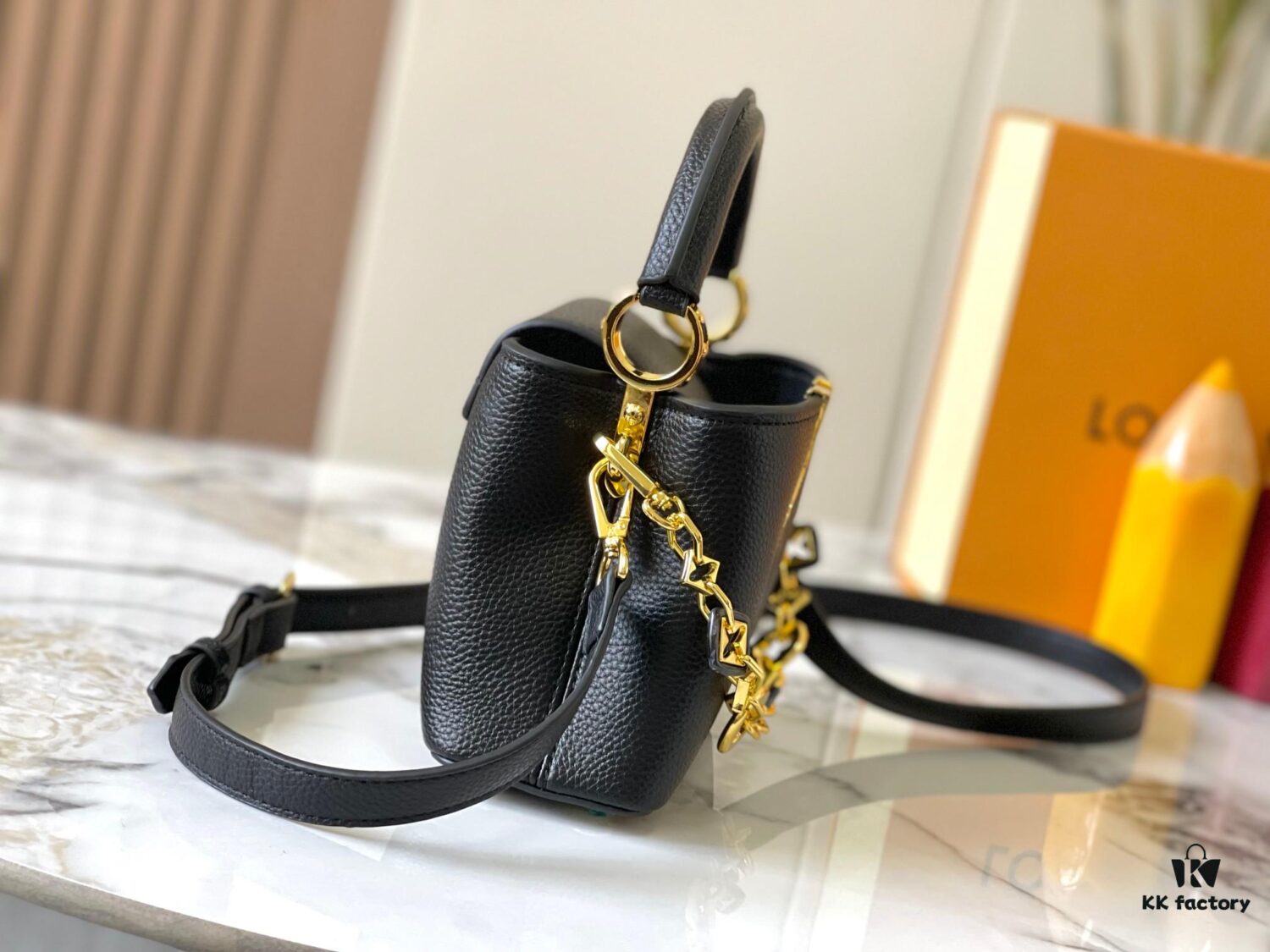 Guangzhou Stock Premium Original M14970 Black Capucines Mini Bag