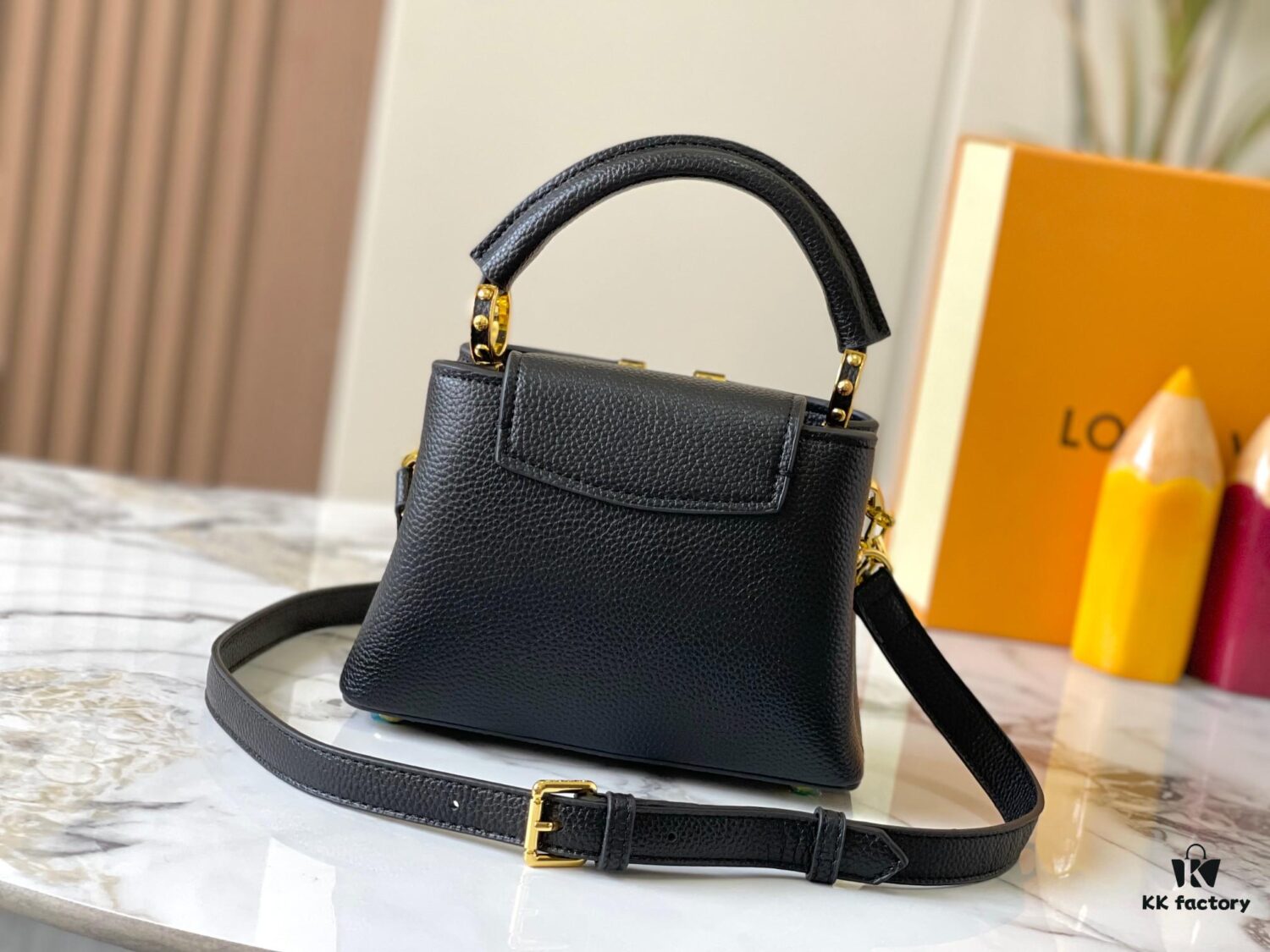 Guangzhou Stock Premium Original M14970 Black Capucines Mini Bag