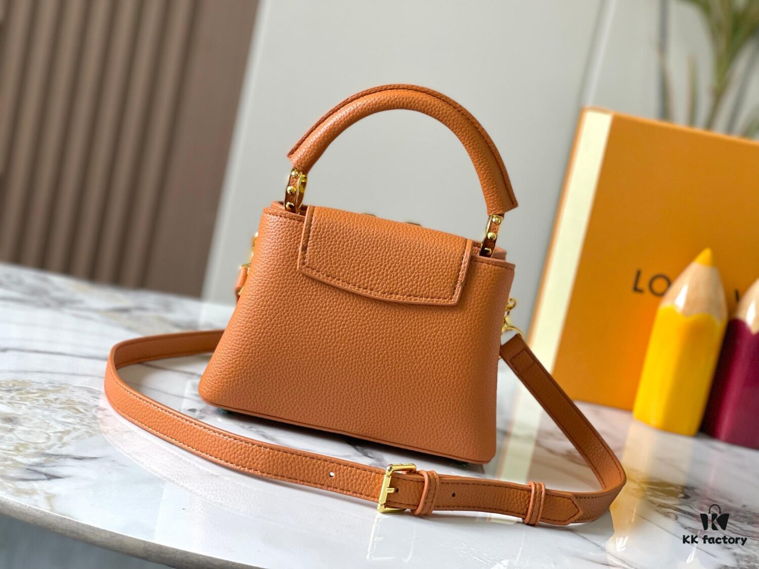 69306d276e68136f4d9a5439 Guangzhou Stock Premium Original M14970 Brown Capucines Mini Bag