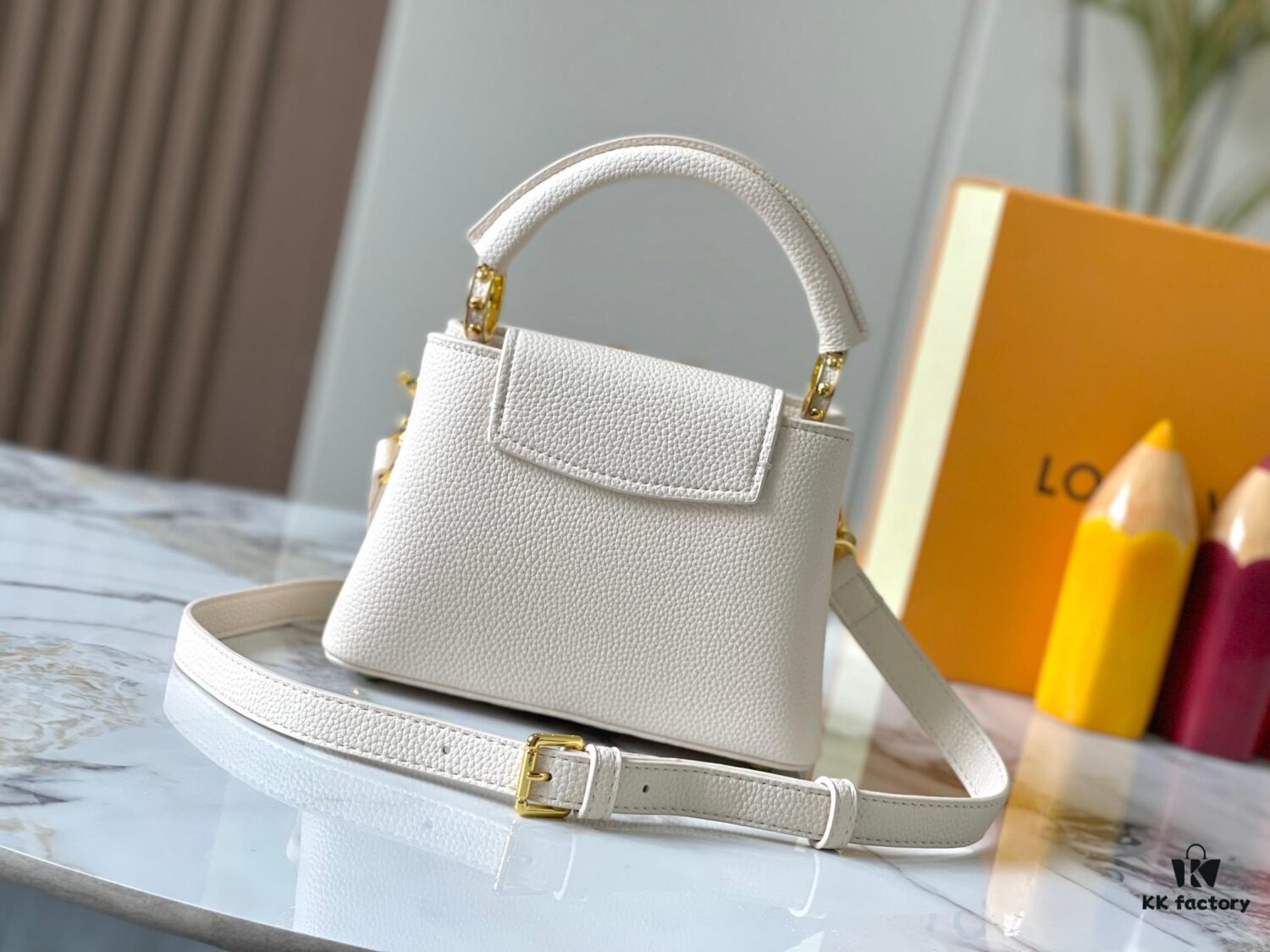 69306d2b6e68136f4d9a5443 M14970 White Capucines Mini Bag from Guangzhou – Top Quality Original Version