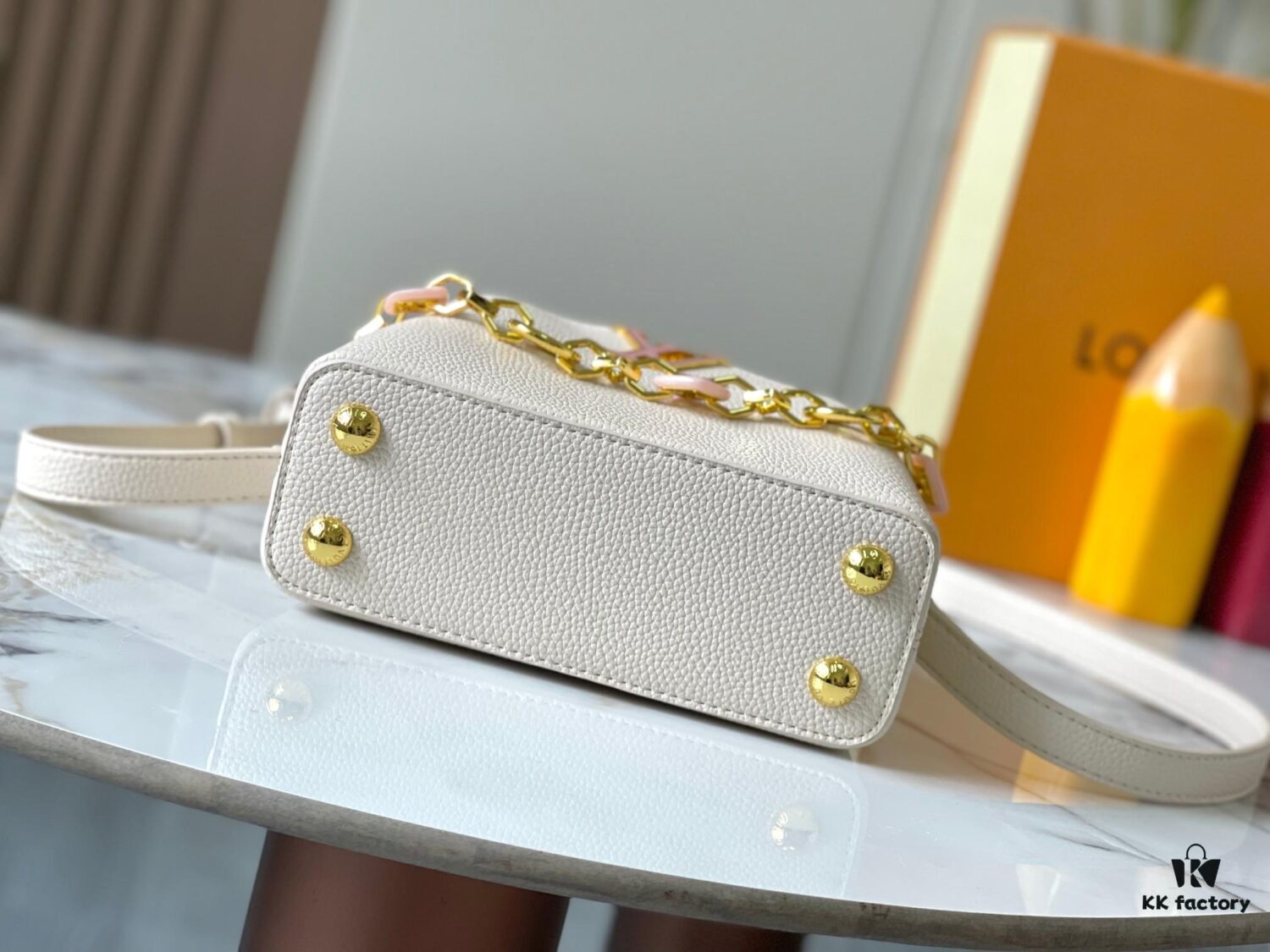 69306d2f6e68136f4d9a544a M14970 White Capucines Mini Bag from Guangzhou – Top Quality Original Version