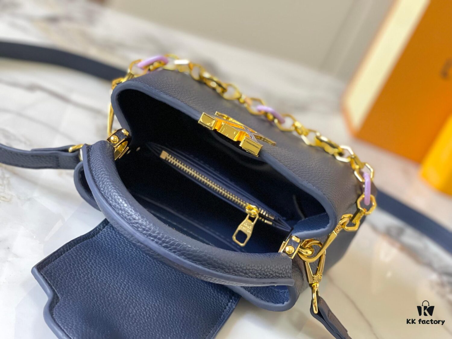 69306d346e68136f4d9a5453 Guangzhou Stock Premium Original M14970 Blue Capucines Mini Bag