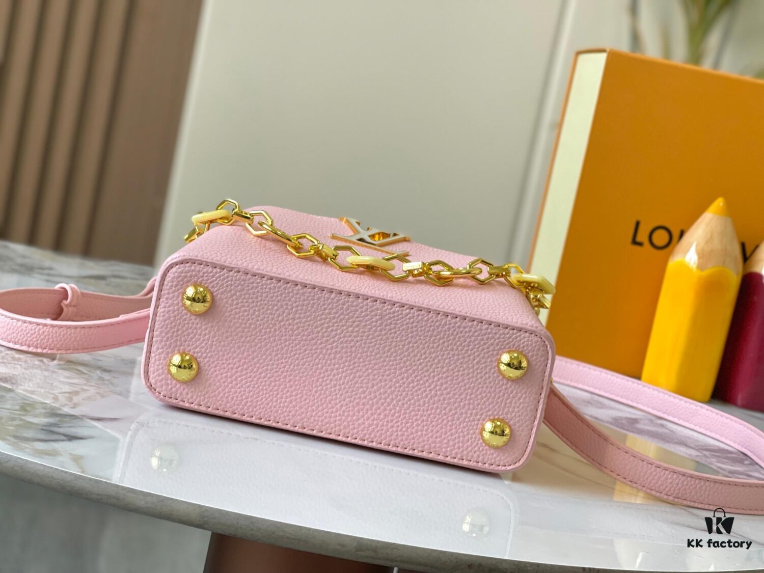 69306d366e68136f4d9a5456 Guangzhou Stock Premium Original M14970 Pink Capucines Mini Bag