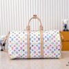69306d516e68136f4d9a5479 M13742 White Color Black Color Travel Bag Current Season LV x TM KEEPALL BANDOULIÈRE 45 Travel Bag