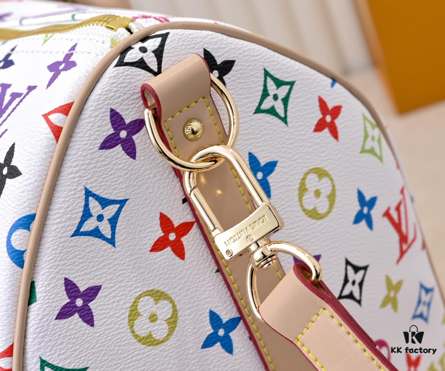 69306d536e68136f4d9a547c M13742 White Color Black Color Travel Bag Current Season LV x TM KEEPALL BANDOULIÈRE 45 Travel Bag