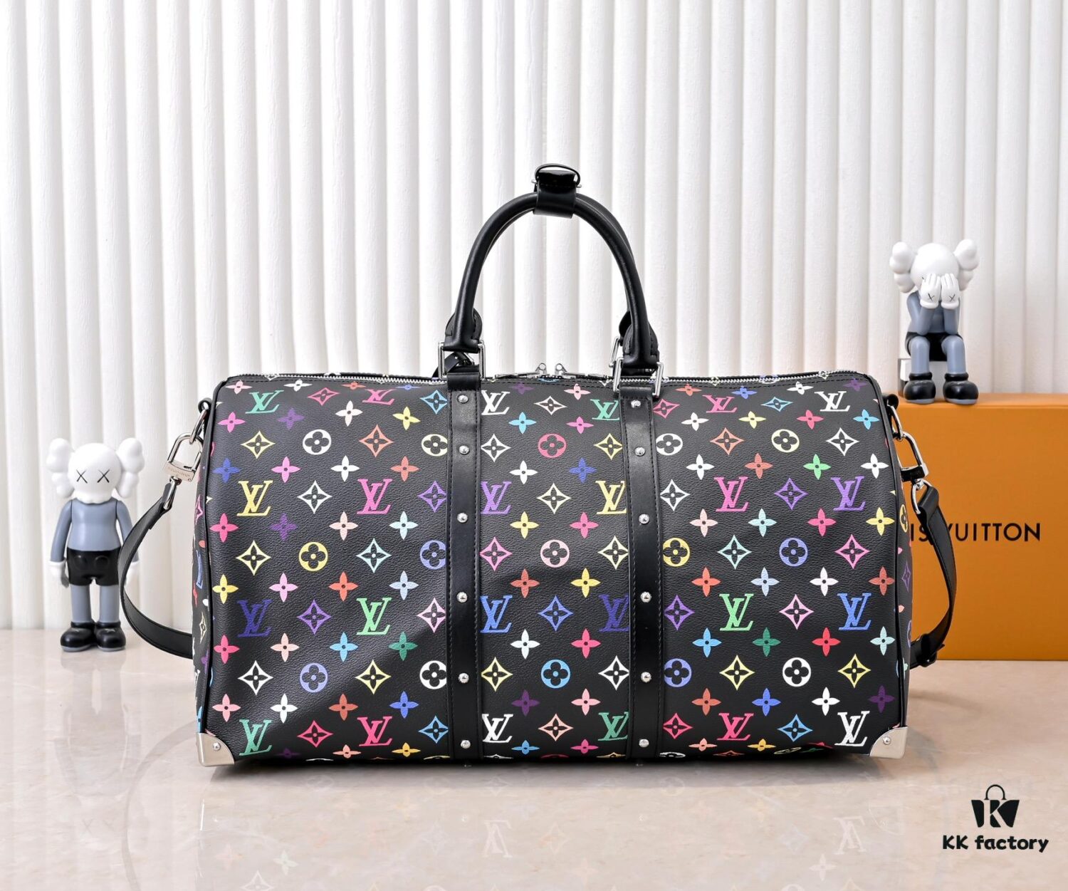 69306d576e68136f4d9a5483 New Arrival M13742 White Color Black Color Travel Bag LV x TM KEEPALL BANDOULIÈRE 45