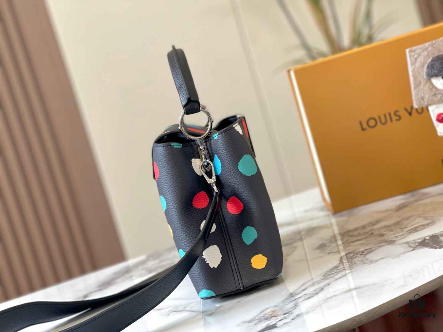 69306d666e68136f4d9a549d Upgraded M21663 LV x YK Capucines Small Handbag