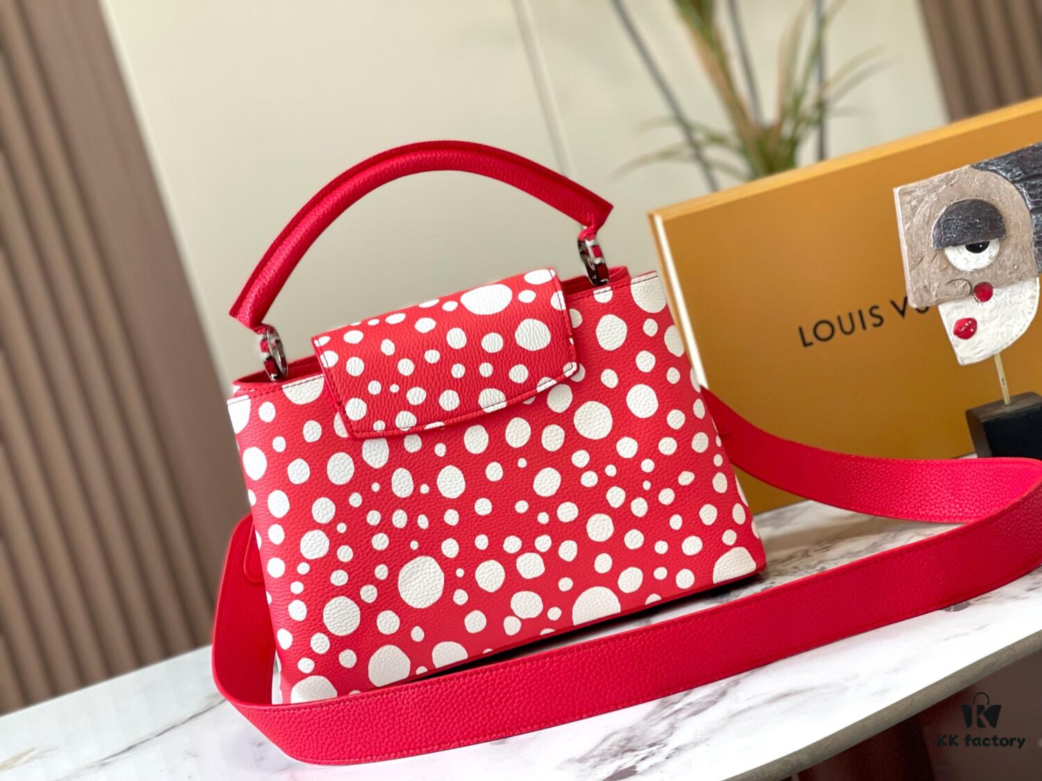 69306d6b6e68136f4d9a54a5 Upgraded M21665 LV x YK Capucines Medium Handbag
